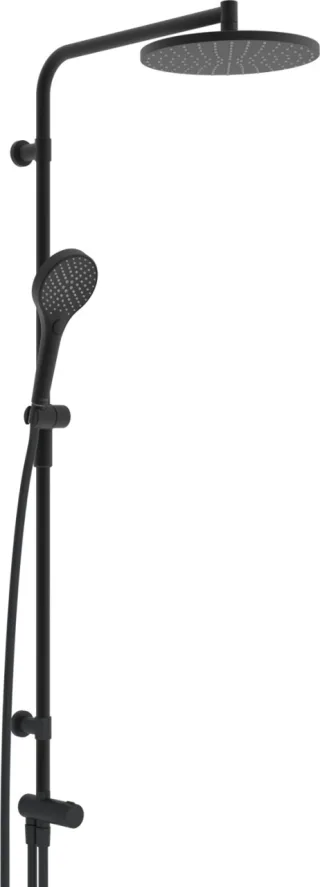 Hansa Kopfbrause-Set HANSAVIVA 4418, 3-strahlig Matt-Schwarz, 4418030033 4418030033