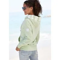 Elbsand Kapuzensweatjacke Kelda mit Logo-Stickerei an der Kapuze, Sweatjacke mit Kapuze, Basic