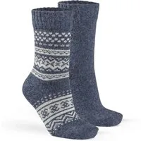 Fellhof Freizeitsocken Alpaka Hygge Socken, 2er Pack (2-er Bündel, 2-Paar, 2 Paar) hoher Alpaka-Woll-Anteil