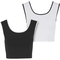URBAN CLASSICS T-Shirt Urban Classics Ladies Contrast Cropped Top (1-tlg)