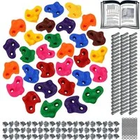 ALPIDEX Klettergriff ALPIDEX Kinder Klettergriffe inklusive Befestigungsmaterial (30-St)