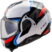 LS2 Motorradhelm FF910 Advant II Triple Klapphelm, vorbereitet für Kommunikationssystem,Notfallsystem-Polsterung (EQ