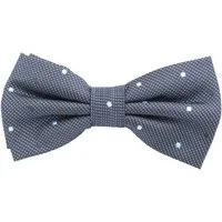 Fabio Farini Fliege Herren Fliegen mit Punkten - Männer Querbinder Vorgebunden Bowtie (1-St., Gepunktet) Dunkelblau (Hellblau, Schwarz, Weiß)