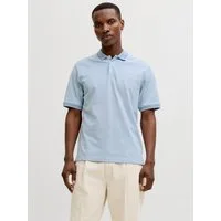 Jack & Jones Poloshirt JPRBLUALVES SS POLO SN mit Logo Stickerei