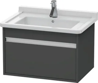 Duravit Ketho Waschtischunterbau wandhängend Graphit Matt 650x455x410 mm - KT666304949 KT666304949