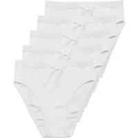 HAASIS Bodywear 1919 Slip Mädchen Slip 55501670-weiß (Packung, 5-St., 5er Pack) hochwertige Mädchen Slip in optimaler Passform