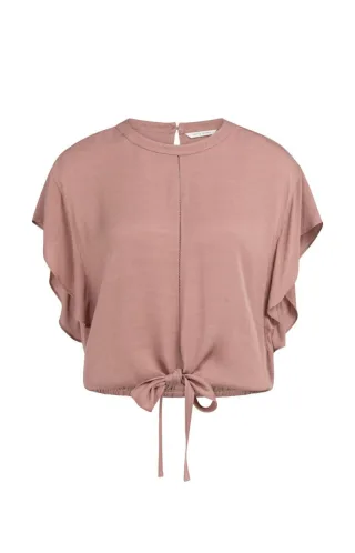 Yaya - Top mit Knotendetail pink - Gr. - 36