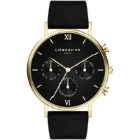 Liebeskind Berlin Quarzuhr Leather Signature Chrono Edelstahl