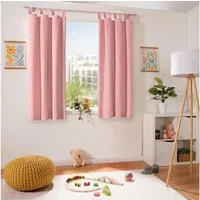 heimtexland Vorhang Dekoschal Baumwolle Fensterdeko Gardine blickdicht (1 St), Schlaufen, blickdicht, Polycotton, Natur I Kräuselband oder Schlaufen I verschiedene Größen