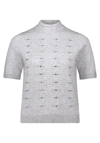 Betty Barclay - Feinstrickpullover light silver melange - Gr. - 46