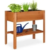 relaxdays Hochbeet Holz hellbraun (1 St)