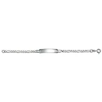Firetti Armband Schmuck Geschenk Silber 925 Armkette ID-Platte Figarokette