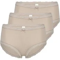 Nina Von C. Taillenslip 3er Pack Cosy (Spar-Set, 3-St) Taillen Slip - Weicher Modal-Mix, Dekorative Spitze an Bund und Bein