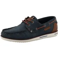 Mustang Shoes Orlando Bootsschuh Schnürschuh, Freizeitschuh mit modischen Ösen und Durchzügen