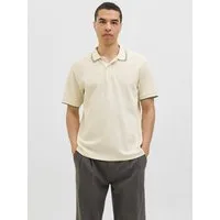 Jack & Jones Poloshirt JJEAUSTIN POLO SS NOOS Materialmix, regular fit
