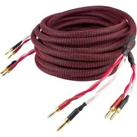 Dynavox Perfect Sound Lautsprecherkabel Paar - Kabel mit Bananensteckern Audio-Kabel, Bananenstecker, (500 cm), Kabeldurchmesser ca. 12 mm