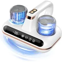 Futicare Matratzenreinigungsgerät Milbensauger für Matratzen, 5-IN-1 Antimilben-Staubsauger, mit UV-C-Licht, 16000Pa Saugleistung, HEPA-Filter, entfernt 99,9 % aller Milben