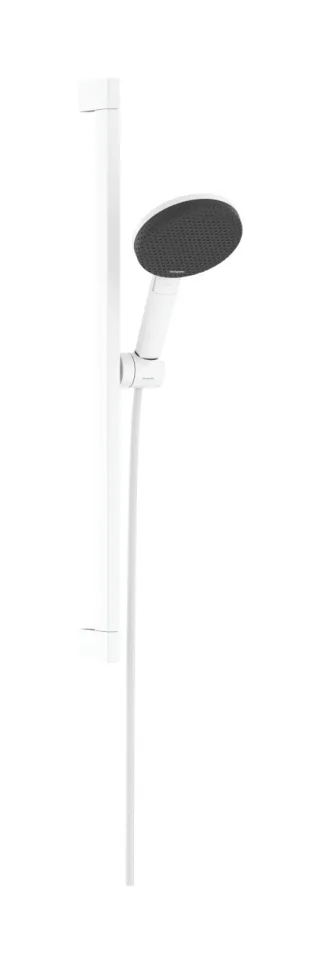 Hansgrohe Brauseset Raindance Alive Select S 125 3jet EcoSmart Unica 650mm mattweiss, 24600700 24600700