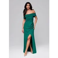 OMBRE Abendkleid Abendkleid mit Carmen-Ausschnitt