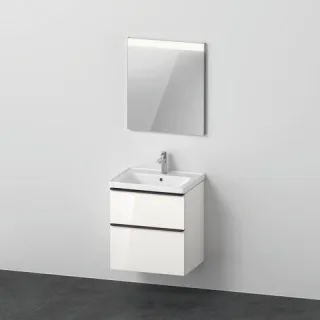 Duravit D-Neo Möbelwaschtisch mit Waschtischunterbau und Spiegel 600x480x2000 mm - DE0144022220000 DE0144022220000