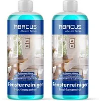 ABACUS Fensterreiniger Glasreiniger Scheibenreiniger Konzentrat Glasreiniger (Materialschonend, [2-St. Vielseitig einsetzbar Streifenfreie Sauberkeit)