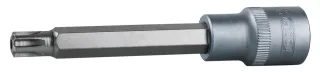 KS Tools 1/2" Bit-Stecknuss RIBE mit Stirnlochbohrung, lang - 911.3959
