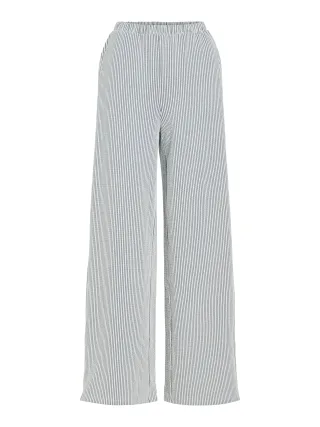 VILA - VISTRIPLO HW WIDE PANTS/1 Navy Blazer - Gr. - S