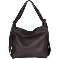 MIRROSI Beuteltasche aus Echtleder, Made in Italy, Shopper Tasche auch als Rucksack 2 in 1, Tragetasche (47x37x9cm) mit viel Stauraum