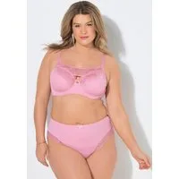 Ulla Popken Bügel-BH TruYou Bügel-BH Softschalen goldschimmernde Spitze