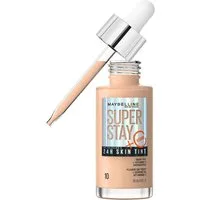 MAYBELLINE NEW YORK Foundation SUPER STAY 24H SKIN TINT MIT VITAMIN C, bietet dank hautähnlicher Pigmente eine leichte bis mittlere Deckkraft