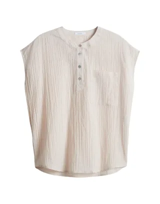 Opus - Loose Crashbluse - Famali beige - Gr. - S