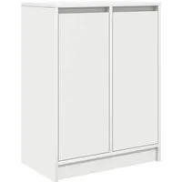 vidaXL Sideboard Sideboard Weiß 57x34x76 cm Holzwerkstoff (1 St)