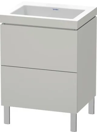 Duravit L-Cube c-bonded Set bodenstehend Betongrau Matt 600x480x698 mm - LC6936N0707 LC6936N0707