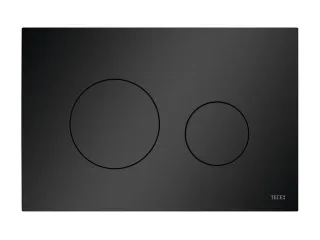 Tece loop WC-Betätigungsplatte Kunststoff für Zweimengentechnik, Schwarz matt, 9240925 9240925