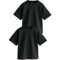 Next T-Shirt Kurzärmelige T-Shirts, 2er-Pack, uni (1-tlg)