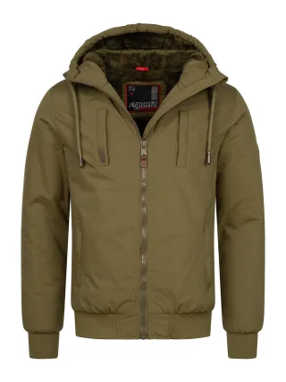 Alessandro Salvarini Herren Winterjacke AS-320 mit Teddyfell-Innenfutter & Kapuze – warm & stylisch