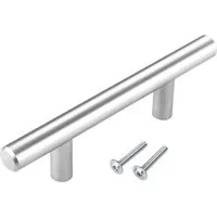 SO-TECH® Möbelgriff Stangengriff G12 Chrom matt Ø 12 mm BA 64 - 480 mm, Lochabstand 64 mm - inkl. Schrauben