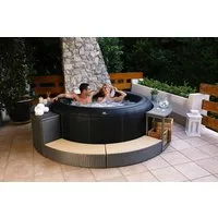 mSpa Whirlpool Premium CAMARO XL 2026- Ø 204 cm - ganzjährig Outdoor Pool - P-CA063, Selbstaufblasend, inkl. UVC+ Selbstreinigungsfunktion, 138 Luftdüsen, Schnellheizsystem