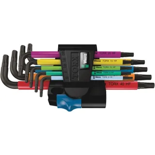 Wera 967/9 TX Multicolour HF 1 Winkelschlüsselsatz mit Haltefunktion, 9-teilig - 05024179001