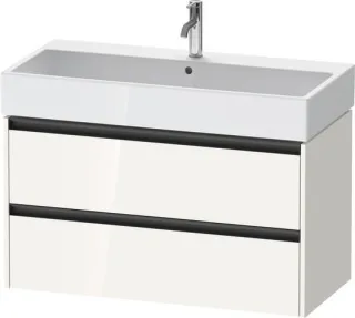Duravit Ketho.2 Waschtischunterbau wandhängend Weiß Hochglanz 984x460x549 mm - K25278022220000 K25278022220000