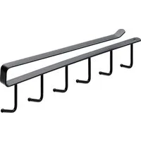 Hettich Garderobenleiste Hettich Garderobenleiste 6 Haken Stahl 26,5 x 7,2