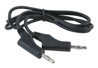 KS Tools Messleitungs-Verlängerung mit Doppel Stecker und zusätzlicher Buchse 1.100 mm (schwarz) schwarz - 150.1668
