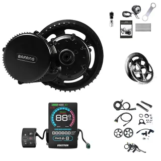 [EU DIRECT] BAFANG BBS02B 36V 500W Mid-Motor Conversion Kit Electric Bike Kits with VD618 Display Screen 36/42/44T Chain