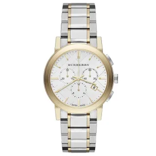 Burberry Die Stadt Unisex zweifarbige Chronograph Uhr BU9751