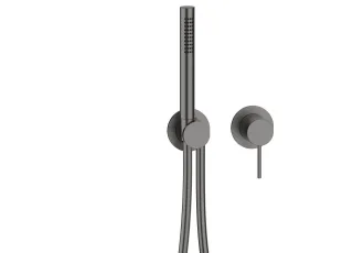 Herzbach MODUL7 Hebelmischer-Farbset 1 Verbraucher Black Steel, 70.701002.1.40 70.701002.1.40