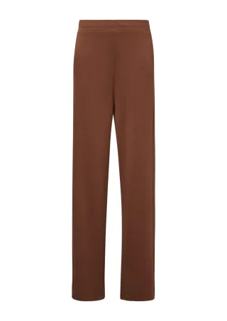 s.Oliver Red Label - Hose aus Viskosemix mit Wide Leg braun - Gr. - 34