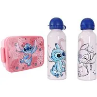 Disney Lunchbox Disney Lilo u Stitch 2 tlg. Set Brotdose plus Alu Trinkflasche 500 ml, (2-tlg)