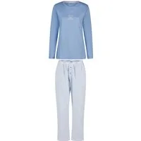 By Louise Schlafanzug Damen Pyjama lang (2 tlg) Baumwolle