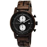Holzwerk Chronograph Herren Holz Armband Uhr mit Datum, (Inklusive Armbandkürzer), Holz Unikate, ideal auch als Geschenk, Quarzwerk