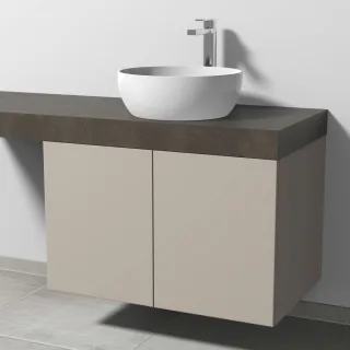Sanipa Waschtischunterbau mit Türen 2morrow (P3363) 510x800x520 Kaschmir-Matt, P33631U P33631U